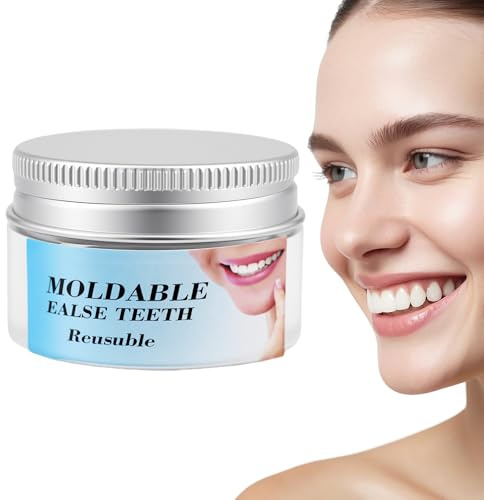 WYOSMALL Kit de Réparation Dentaire, Pâte à Moulage Temporaire, Combleur d'Interdents DIY, Gel Granuleux pour Prothèses Dentaires et Petites Réparations
