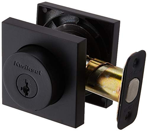Kwikset 159SQT-S Halifax Double Cylinder Deadbolt with Smartkey Technology, Iron Black