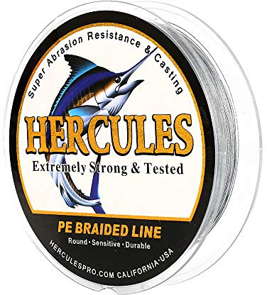 HERCULES Super Cast 100m - 2000m Yards Geflochtene Angelschnur 10lb - 300lb Test für Salzwasser Süßwasser PE Geflecht Fischdraht Superline 8 Stränge
