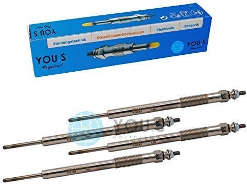 YOU.S Original 36710-4X900 Glühkerzen Länge 156 mm Spannung 11 V (4 Stück)