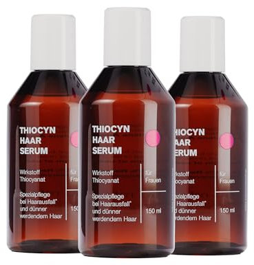 Thiocyn Haarserum gegen Haarausfall Frau 3 x 150 ml - Haarwachsstum beschleunigen mit Thiocyanat, Biotin & Riboflavin - Spezialpflege bei Haarausfall*