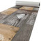 ANRO Alfombra de cocina, pasillo de cocina, pasillo de suelo, madera, marrón, amor, lavable, 160 x 50 cm
