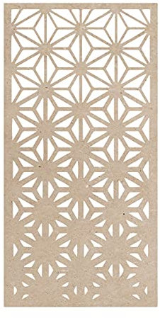 pannello esagoni griglia mdf traforato 100x200cm taglio laser decorazione casa, quadro, fai da te, separè