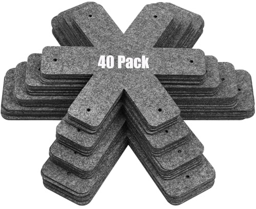 Cedilis 40 PCS Pan and Pot Protectors, Thick Felt Cookware Protector for Stacking, Anti-Slip Pots and Pans Dividers Separator Pads to Avoid Scratching When Stacking, 4 Different Size