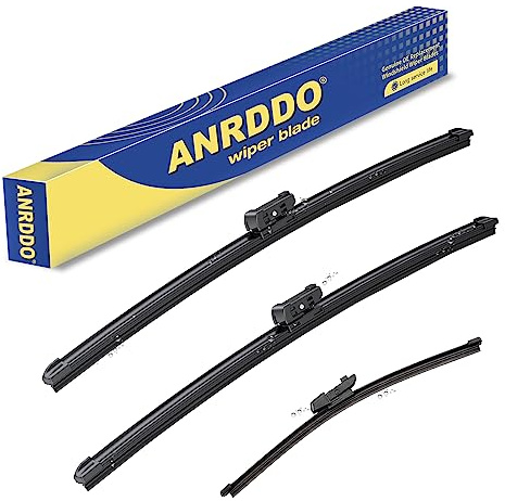 3 wipers Replacement For 2018-2021 2022 2023 2024 VW Volkswagen Tiguan /2019 2020 2021 2022 2023 Volkswagen Touareg Original Equipment Wiper Blades Set 25+22+15 (Set of 3) Top Lock