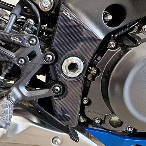 Resin Bike Aufkleber für Motorrad Kompatibel mit Suzuki GSX-S 1000 2022-2025 Rahmenschutz vor Stößen und Kratzern. 3D-Harzklebstoff - Stickers - Made in Italy