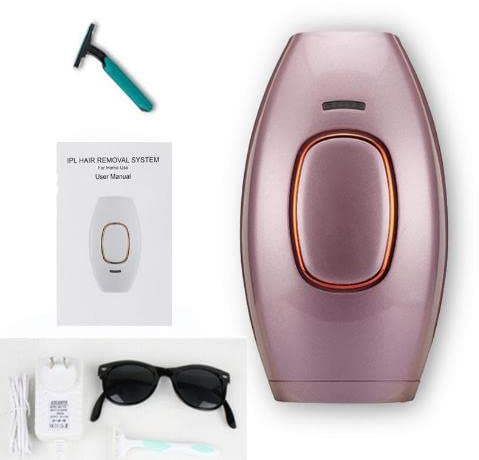 IPL Hair Removal Device, with 5 Energy Level,999,000 Flashes,3 Function, Laser Permanent Hair Remover Painless for Women and Men,Facial,Bikini,Body (Pink)