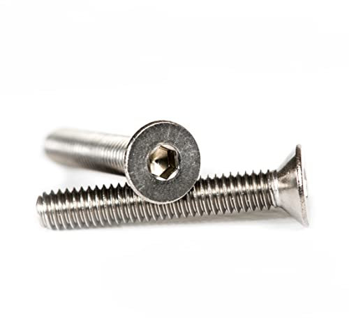 M8 (8mm x 40mm) Hexagon Socket Countersunk Head Cap Screws Flat Head Stainless Steel A2 (Pack of 20) D08ABC