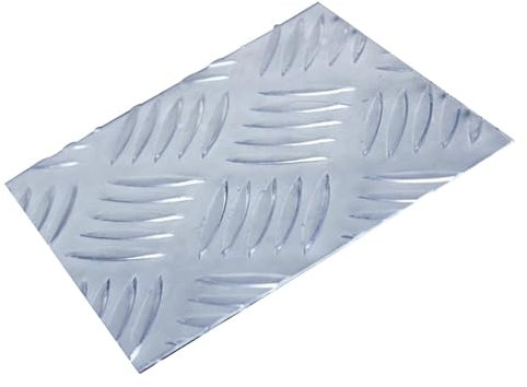 DryiC Aluminio Chapa Estriada Gofrada De Aluminio Chapa De Aluminio para Estacionamientos, Garajes, Escaleras,200mm x 200mm,Thick:4mm
