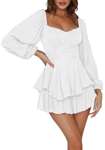 Piratenkostüm Damen Frauen Weißes Prinzessin Kleid Hemdkleid Piraten Kostüm Minikleid Kawaii Clothes Piratenkleid Karnevalskostüme Feenkostüm Schulterfrei Chiffonkleid Piratenbluse Rüschenkleid