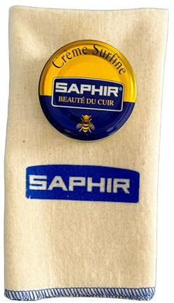 Saphir Creme Surfine for All Smooth Leathers with a Free Saphir Cloth
