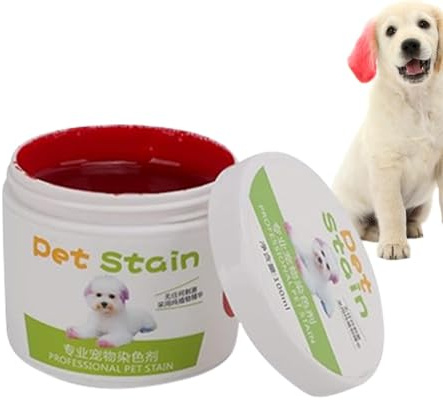 Tierhaarfärbemittel für Katzen, 100 ml, einfach zu verwendende Tierhaarfarbe, Pflanzenextrakt, helle Farbe, Tierhaarfarbe, modische Haustierpflege, für Haustiere, Hunde, für Haustiere