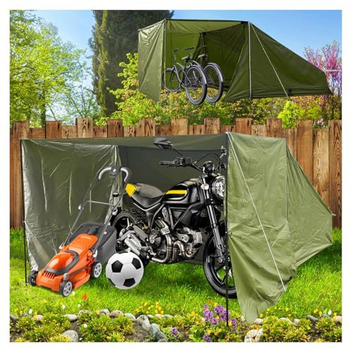 YSMSMZJK Abri De Jardin avec Toile D'ombrage Amovible Cabane De Jardin Exterieur pour Meubles De Patio, Vélo, Moto Tente Garage Abris Velo