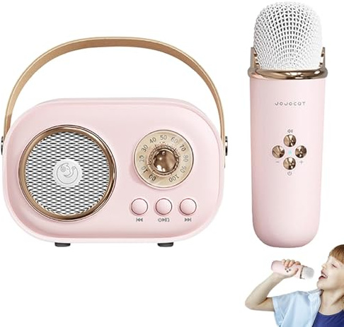 portatile Karaoke - Karaoke portatile, microfono altoparlante Karaoke per la casa | Altoparlante portatile senza fili Karaoke con microfoni, macchina per karaoke creativa con effetti di cambiamento