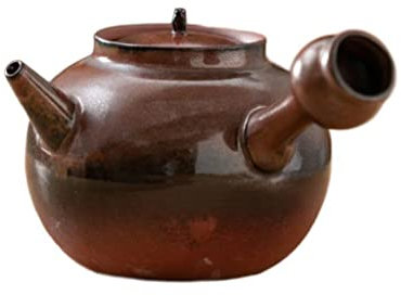 IUBGFTO Tetera de té Estufa de Color Dorado Grabado Tetera de remojo Horno Rojo Té de combustión Variable Juego de té Tetera Artesanal para el hogar Teteras para Estufa (B 700)