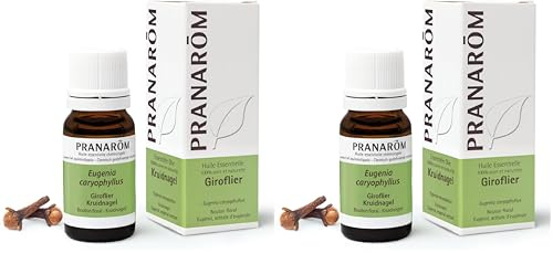 PRANARÔM - Giroflier - Huile Essentielle Chémotypée - Confort bucco-dentaire - 100% Pure Et Naturelle - HECT - 10 ml (Lot de 2)