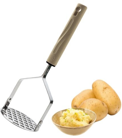 Schiacciapatate a mano, schiacciapatate, in acciaio inox, utensile per schiacciapatate, per chef professionisti e casalinghe