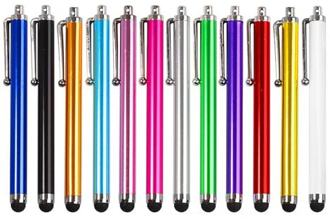 12 Pack Stylus Pens for Touch Screens,Tablet Pens Touch Screen for All Tablet,Phone Pen Universal Touch Screen Pen for Android iPad,iPhone,Samsung, Galaxy, Smartphones