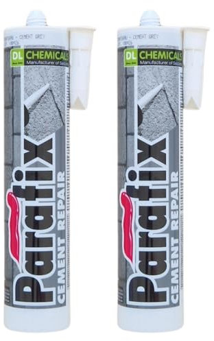 2x Remstaler ZEMENT REPARATURMÖRTEL | Reparaturdichtstoff | Zementgrau | Temperaturbeständig | Überstreichbar | 310ml