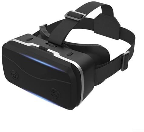 Pumixiy VR-Headset mit Controller für Handy, Anti-Blaulicht, HD-Objektive, 110° FOV, Virtual-Reality-Brille, verstellbarer Pupillenabstand, für Smartphones 11,9 - 17,8 cm (4,7 - 7 Zoll) (schwarz)