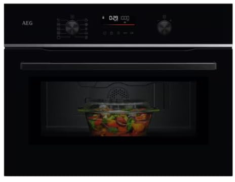 Einbauherd AEG TM5NK401B Mikrowelle+Grill 1900W 44L Schwarz