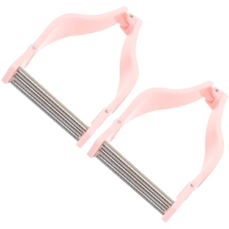 Pack mit Hips Manueller Gesichtshaarentferner für Frauen | Wangen und Kinnhaare, Rosa, Tragbar und Ergonomisch Geformt, 2 Stück für Alltag