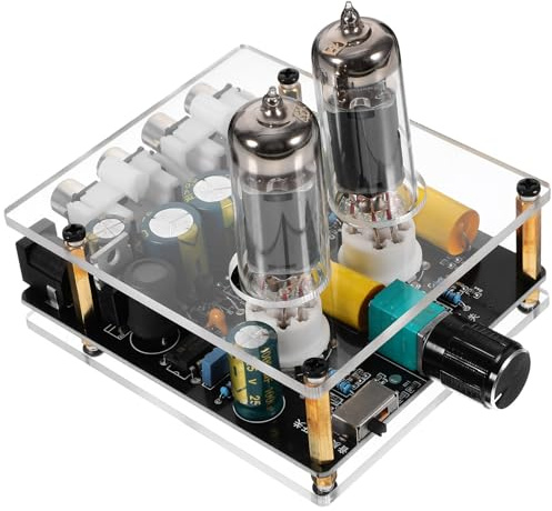 Gadpiparty Preamplificatore a tubo a vuoto scheda amplificatore stereo phono preamplificatore per giradischi sistema audio Hi-Fi fai da te compatibile con home theater
