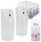 DripDropDry Starter Set - 2 Automatic Air Fresheners & 12 Baby Powder Aerosol Refill Cans - Commercial Toilet (White)