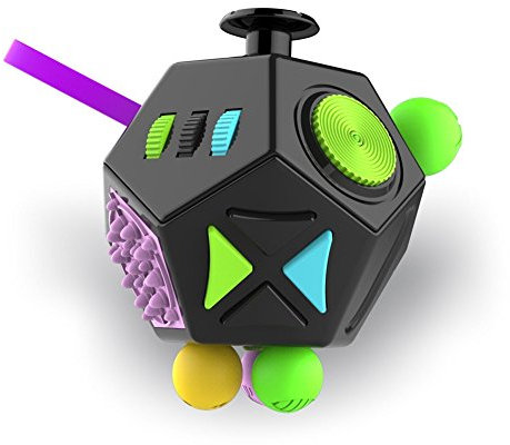 Esoes Fidget Cube 12 Seiten Stresswürfel, Angst Entlastung, Tragbares Anti Stress Spielzeug für Kinder und Erwachsene mit ADHS ADD OCD Autismus Weihnachten Spielzeug Kinder