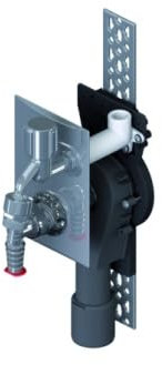 DALLMER Wandeinbau-Waschgeräte-Siphon 406 senkr, lang, DN 40/DN 50