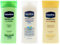 Vaseline Intensive Care Dry Skin Body Lotion Bundle Of 3 x 200ml Bottles - Aloe Soothe - Advanced Repair - Essential Healing