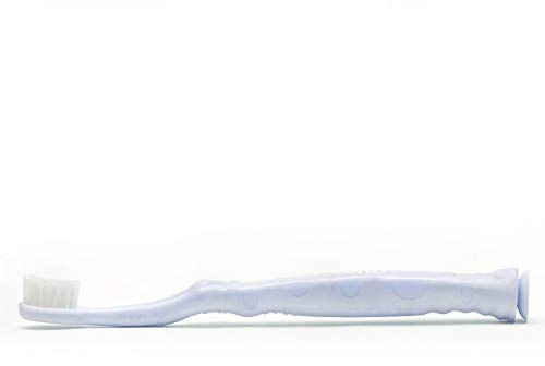 nano-b Anti-Bakterielle Kinder-Handzahnbürste Weich - Kleiner Kopf mit Nano-Silber Imprägnierten Doppelborsten - Blau