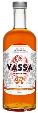 VASSA Zero R, alkoholfreie Alternative zu Rum, gleicher Geschmack und Aroma, ideal für Cocktails und Longdrinks, alkoholfreies Getränk, 100% natürliche Zutaten, 700 ml