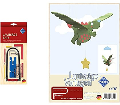 Pebaro Siva Toys_703P mit Vorlage, 16-teilig & 377/1S Papeterie & Sticker, DIN A4