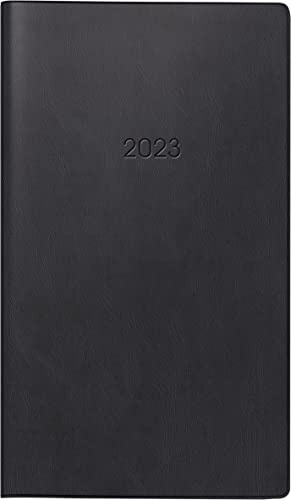 BRUNNEN Wochenkalender Modell 756 2023 Blattgröße 8,7 x 15,3 cm schwarz