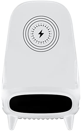 Dapuly Compatible with Android iOS Smartphone Mini Chair Shape 15W Wireless Fast Charger Multipurpose USB-C Charger Stand Universal Tablet Phone Stand Holder with Musical Speaker