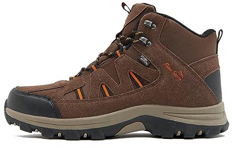 Peter Storm Men's Buxton Mid Waterproof Walking & Hiking Boots | Vegan Friendly, Speed Gillie Lacing, Full-Size Internal Shank, Moisture Control Lining, Faux Suede & Mesh Upper