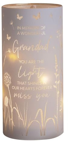 Widdop Thoughts of You - Lampada commemorativa a LED con messaggio sentimentale