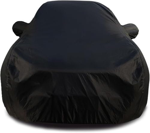 Autoabdeckung für Mini Cabrio (2010-2016), Autoabdeckung Vollgarage Wasserdicht UV-Schutz Auto Abdeckplane Abdeckung,B/Black