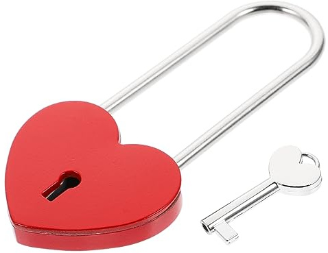 Gadpiparty 1pezzi Lucchetto Di Sicurezza Antiruggine Lucchetto Forma Di Cuore Facile Da Pulire e Mantenere