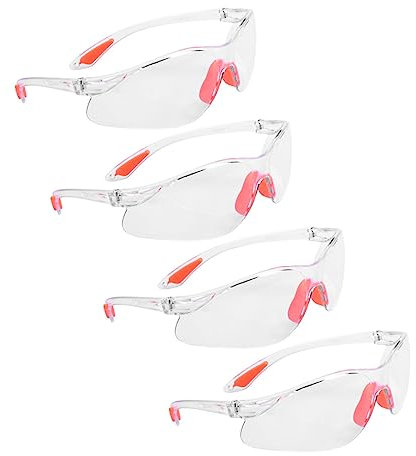 TOKIDNY 4stücke Schutzbrille Mit Verstärktem Kratzschutz Für Und Damen Leicht Für Arbeiten Labor Bau Und Beim Radfahren