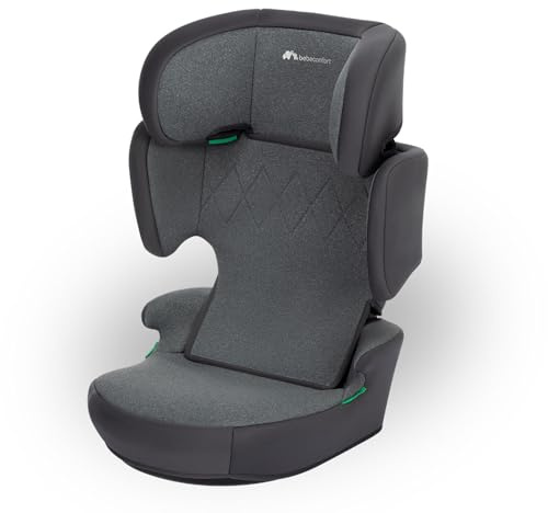 Bebeconfort RoadSafe i-Size, Seggiolino Auto 15-36 kg, 3,5-12 anni (100-150 cm), Seggiolino Auto Pieghevole e Portatile da Viaggio (3 kg), 14 Posizioni Poggiatesta, Tinted Graphite