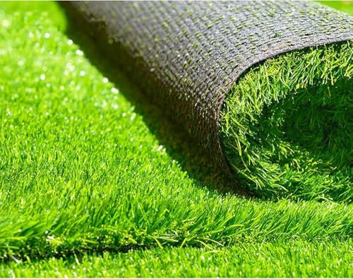 Prato Sintetico 20MM 2x10 Metri, Manto Artificiale Verde 20 Millimetri 2x10 Metri Calpestabile per Terrazze, Balconi, Giardini, Aree Gioco e Bordi Piscina