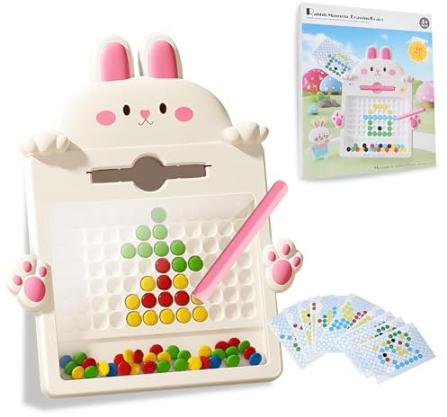 HTRTRR Tableau à dessin magnétique pour enfants, tableau à dessin magnétique, avec stylos et boules, convient aux enfants à partir de 3 ans