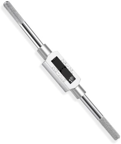 InnoHHustle M3-M12 Tap Wrench Handle, Adjustable 1/16-1/2 Alloy Steel Reamer Tap Wrench Professional Handle Tool for Machinist Repair