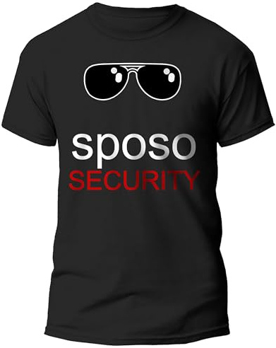 Tshirt Addio al Celibato - Security, Sicurezza - Amico dello Sposo Festa - Gadget - Magliette Divertenti