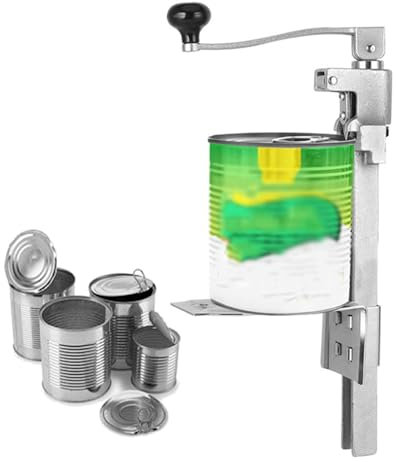 Abrelatas Comercial, Abrelatas Manual De Sobremesa De Acero Inoxidable, Abrelatas Industrial Para Latas Grandes, Abrelatas De Altura Ajustable, Corte RáPido,MM-ZG-47