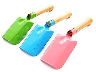 HANABASS 2 Piezas Mini Pala de Jardinería de Madera Herramienta de para Trasplante y Excavar Pequeña Pala para Plantas y Macetas Color Aleatorio Herramienta de Color Aleatorio