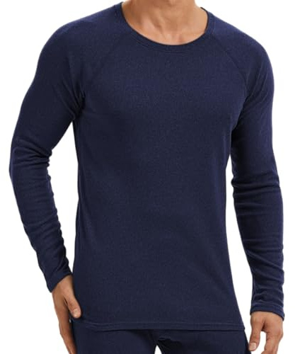 AMZSPORT Maglia Termica Uomo Manica Lunga Invernale Intimo Termico Palestra Running Sportiva