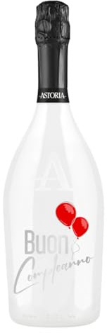 BRANDGIFT.IT Bottiglia Personalizzata Compleanno Astoria Spumante Brut 75 Ml Perlage Fine Persistente Sapore Fitto Ed Equilibrato Bottiglia Prosecco Personalizzata Per Brindisi Originali